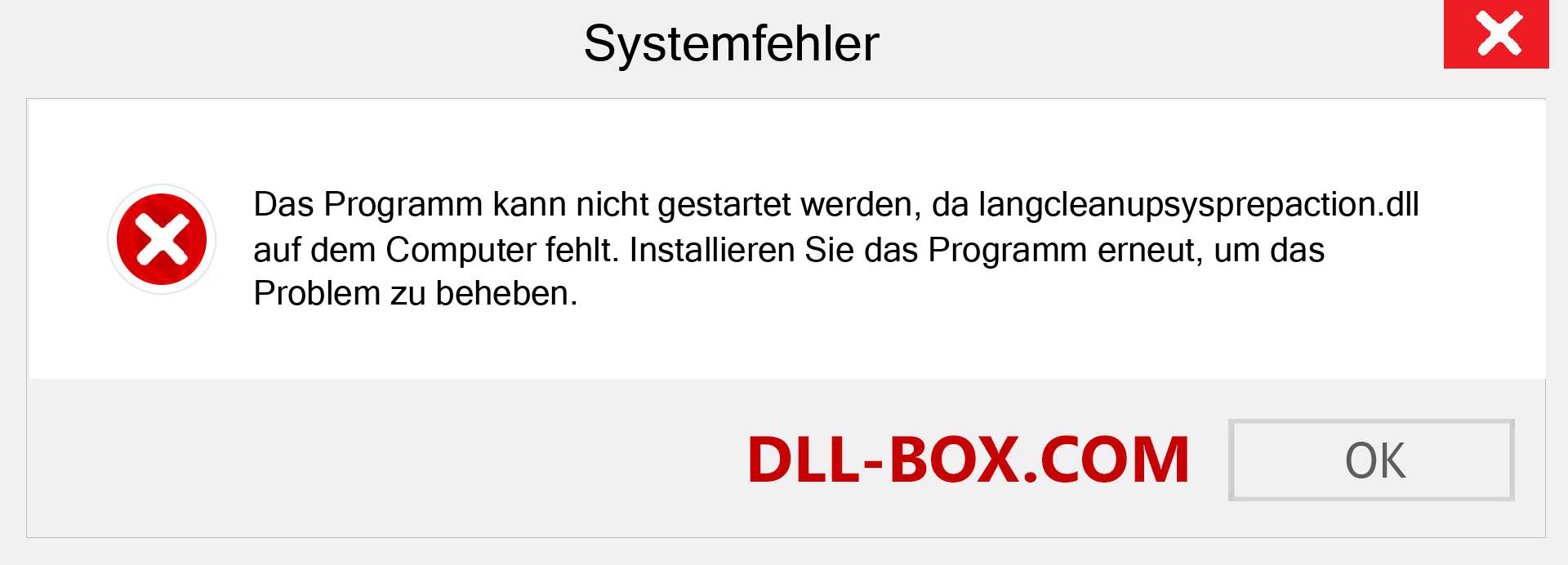 langcleanupsysprepaction.dll-Datei fehlt?. Download für Windows 7, 8, 10 - Fix langcleanupsysprepaction dll Missing Error unter Windows, Fotos, Bildern